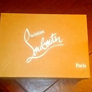 Light blue velvet type fabric Christian Louboutin